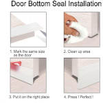 Burlete para puerta blanca