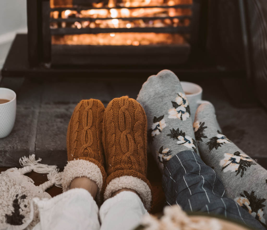 Calcetines para dormir en invierno